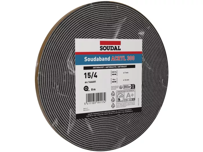 Soudaband Acryl 300 Antracit 10/2mm 
